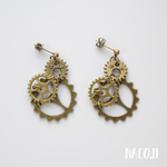 歯車ピアス -d　Steampunk