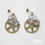 歯車ピアス -e　Steampunk【再販】