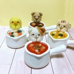 シチュー飲みたい！ピンクッション☆羊毛フェルト