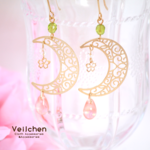 夜桜ピアス（イヤリング）