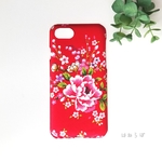 [台湾花布] 赤色 iPhone/Android ケース