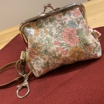 LIBERTY（リバティ✳︎エミリー、ライトピンク色）がま口ポーチ❤︎小物入れ