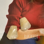 RUKIRIRIA #413 ホワイトストーンピアス  小ぶり 大ぶりピアス 大ぶりイヤリング 