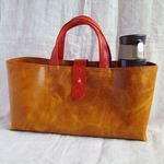 【８様オーダー品】ラクダ革の横長トートバッグ（Ｌサイズ）