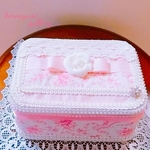 💐カメリアリボンのマスクケース💐