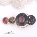 Black&Redヘアクリップ/バレッタ