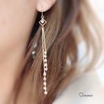 スッキリキレイ♡Long crystal × mini square ♡