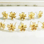 ピアス（桜）(5組入)【8497】