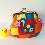 レトロポップ がま口 市松ブロック 75ｄ