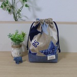 【オーダ－予約品】u様専用＊星柄デニム柄　コップ袋２点