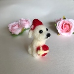 マルチーズ 羊毛フェルト バレンタイン
