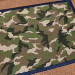 迷彩柄とデニム（青）リバーシブルランチョンマット