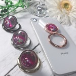 グリッタースマホリング 星タイプ キラキラ 可愛い ラメ スター ☆