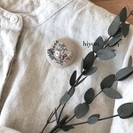 刺繍ブローチ