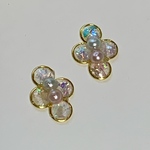 お花タイルのピアス