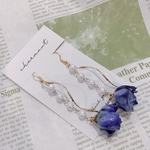 Blue rose❤︎  青薔薇　バラ　ピアス　イヤリング