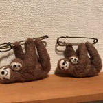 ご予約品☆ナマケモノブローチセット
