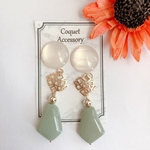 送料無料♡ペールカラーのおしゃれなイヤリング／ピアス