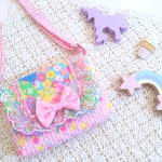 パッチポシェット❤️pinks❤️Ruban  mou💓さくらんぼ