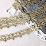 ＊再入荷＊1m 華やか ロココ風 金糸 刺繍レース ブレード ゴールド BK200124 ハンドメイド 手芸 素材 材料