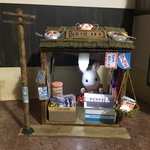 ミニチュア駄菓子屋さん ドールハウス     シルバニア 