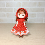 リンキーココちゃん　赤ずきんワンピース