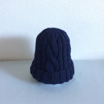 リオープン記念価格〜ニットキャップwool100%ネイビー