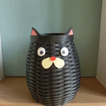 クロ猫の小物入れ