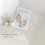 ☆キラキラフープピアス／イヤリング☆シンプルデザイン