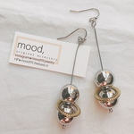 silver ball  pierce   earring