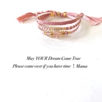 《春の新作》大人Dressy〜桜色グラデーションミサンガブレスレット