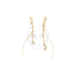 ERG-1207-G【2個入り】チェーンバーピアスチャーム,Chain Bar Earing Charm