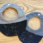 <new >"" choucho "" black & navy  petit　circle スタイ　