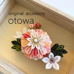 ＊つまみ細工＊春の野花ヘアクリップ 