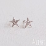 【再販】- Silver - Star　ピアス