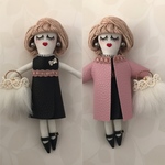 《送料無料》コートとファーバッグのルルベちゃん