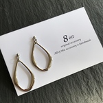 送料無料　シルバーしずくフープピアス　イヤリング