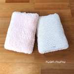 淡いピンクのシープボア ふわふわ敷布団(リッチェルS底面サイズ) 