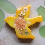 ◇233　レモネード🐦小鳥のブローチ❁