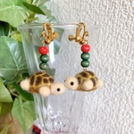 ロシアリクガメイヤリングorピアス