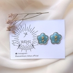 vintage rose pierce 薔薇とパールのお花ピアスorイヤリング (いずれもニッケルフリー)