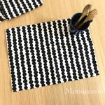 new!【cloud】モノトーンのランチョンマット