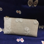 ミナペルホネン 生地使用☆L字ファスナー長財布☆ハンドメイド