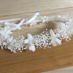 ベビー キッズ 花かんむり☆ホワイト 