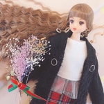 ファー✖️ニットロングカーディガン