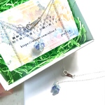 nh03様専用 アクアマリンとタンザナイトの華奢ネックレス
