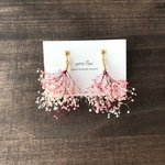 かすみ草のイヤリング/ピアス(アンティークピンク)