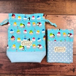 ｒ様専用オーダーページ☆給食セット30×44㎝☆ペンギンとかき氷ブルー♪
