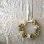 【no.13】flower crown  《beige》40㎝