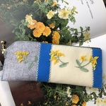 💛felt  de patchworkミモザのペンケース💛